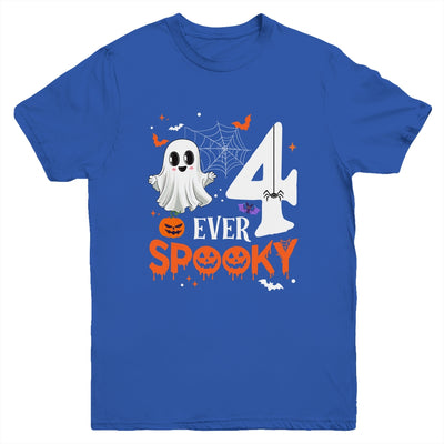 Four Ever Spooky Birthday Decorations Halloween 4th Birthday Youth Shirt | teecentury
