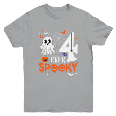 Four Ever Spooky Birthday Decorations Halloween 4th Birthday Youth Shirt | teecentury