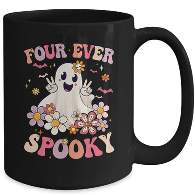 Four Ever Spooky Halloween 4th Birthday Party Decorations Mug | teecentury