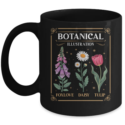 Foxglove Daisy Tulip Field Vibe Vintage Flower Arrangement Women Mug | teecentury