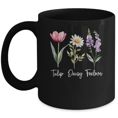 Foxglove Daisy Tulip Floral Flower Mom Grandma Women Mug | teecentury
