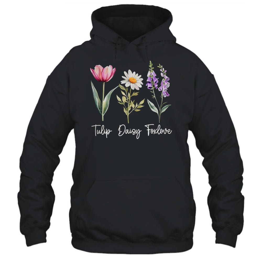 Foxglove Daisy Tulip Floral Flower Mom Grandma Women Shirt & Tank Top | teecentury