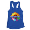Free Aunt Hugs LGBTQ LGBT Pride Daisy Rainbow Flower Shirt & Tank Top | teecentury