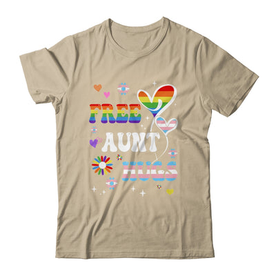 Free Aunt Hugs LGBT Gay Pride Transgender Rainbow Flag Shirt & Tank Top | teecentury