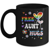 Free Aunt Hugs LGBT Gay Pride Transgender Rainbow Flag Mug | teecentury