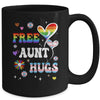 Free Aunt Hugs LGBT Gay Pride Transgender Rainbow Flag Mug | teecentury