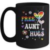 Free Aunt Hugs LGBT Gay Pride Transgender Rainbow Flag Mug | teecentury