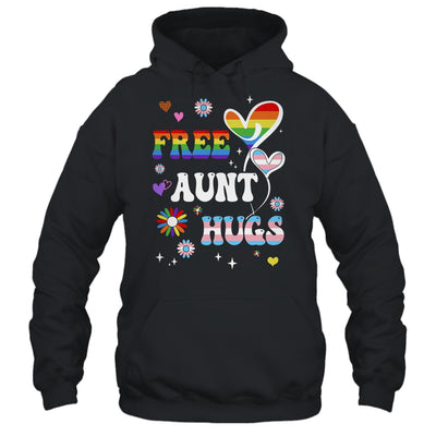 Free Aunt Hugs LGBT Gay Pride Transgender Rainbow Flag Shirt & Tank Top | teecentury