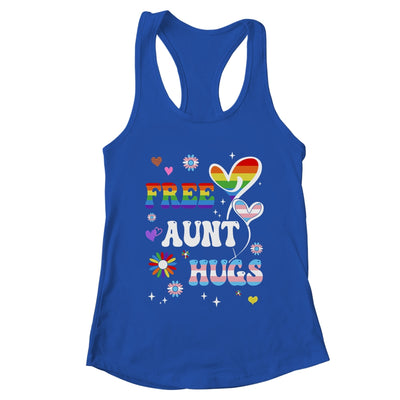 Free Aunt Hugs LGBT Gay Pride Transgender Rainbow Flag Shirt & Tank Top | teecentury