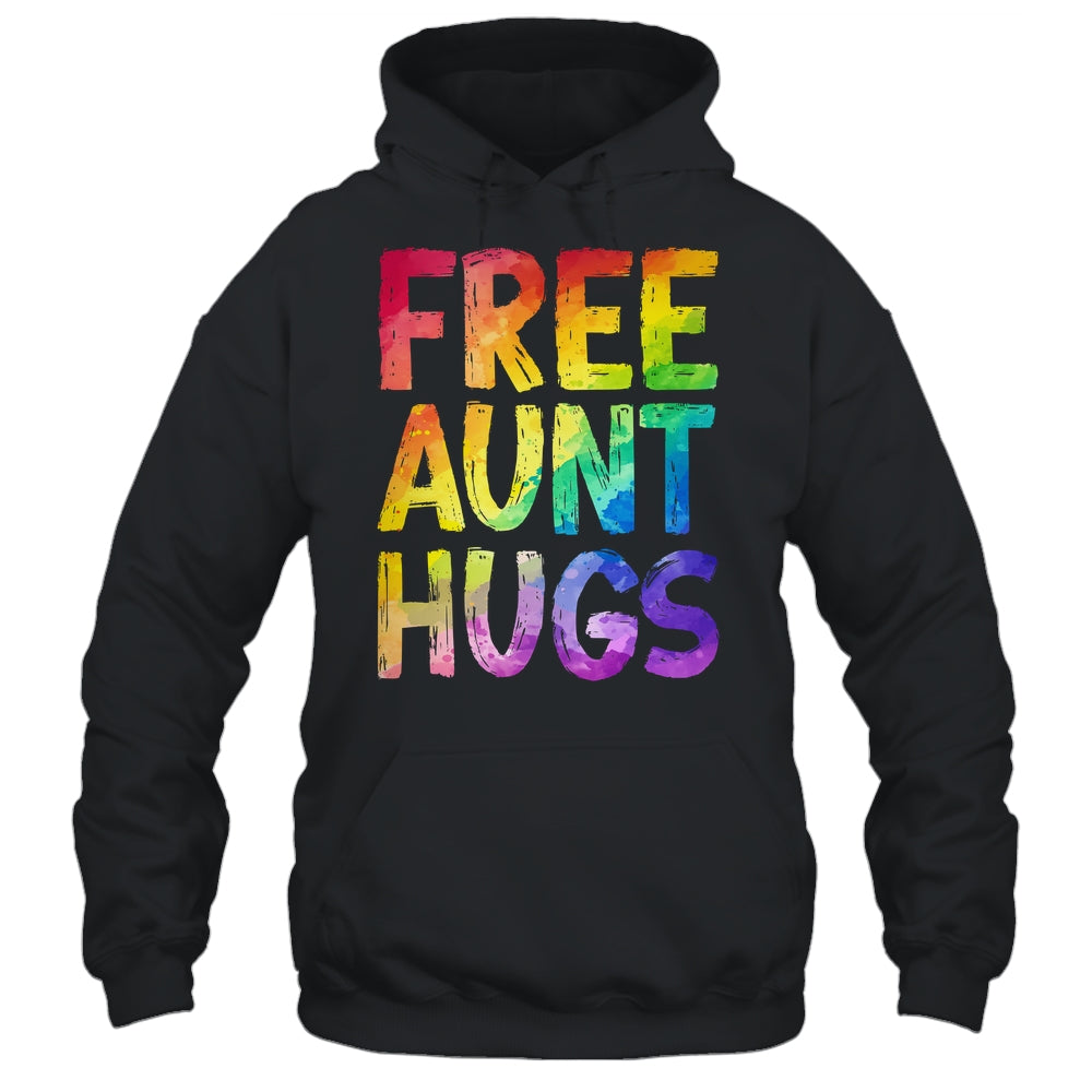 Free Aunt Hugs LGBT Pride LGBTQ Lesbian Gay Rainbow Shirt & Tank Top | teecentury