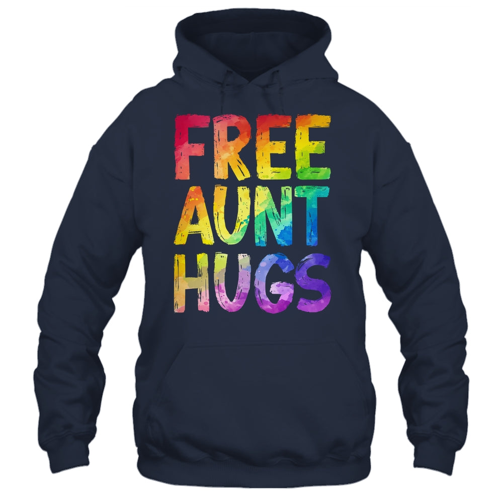 Free Aunt Hugs LGBT Pride LGBTQ Lesbian Gay Rainbow Shirt & Tank Top | teecentury