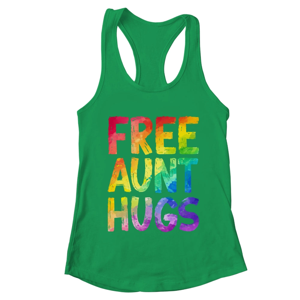 Free Aunt Hugs LGBT Pride LGBTQ Lesbian Gay Rainbow Shirt & Tank Top | teecentury