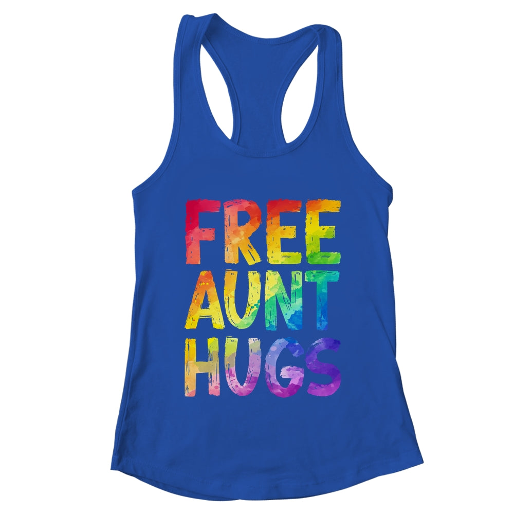 Free Aunt Hugs LGBT Pride LGBTQ Lesbian Gay Rainbow Shirt & Tank Top | teecentury