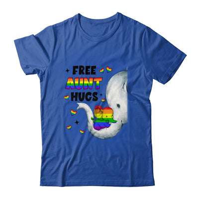 Free Aunt Hugs Rainbow Elephant LGBT Pride Month Shirt & Tank Top | teecentury