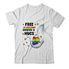 Free Aunt Hugs Rainbow Elephant LGBT Pride Month Shirt & Tank Top | teecentury