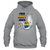 Free Aunt Hugs Rainbow Elephant LGBT Pride Month Shirt & Tank Top | teecentury