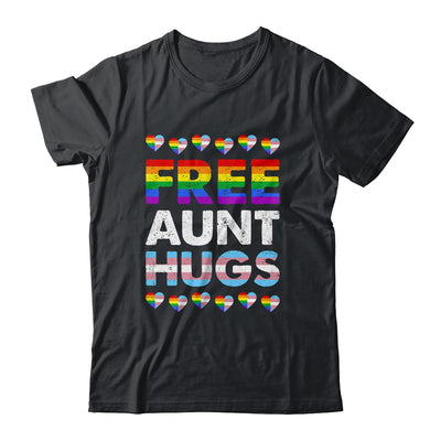Free Aunt Hugs Rainbow LGBTQ Gay Pride Month Proud Ally Shirt & Tank Top | teecentury