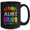 Free Aunt Hugs Rainbow LGBT Lesbian Gay Pride Trans Retro Mug | teecentury