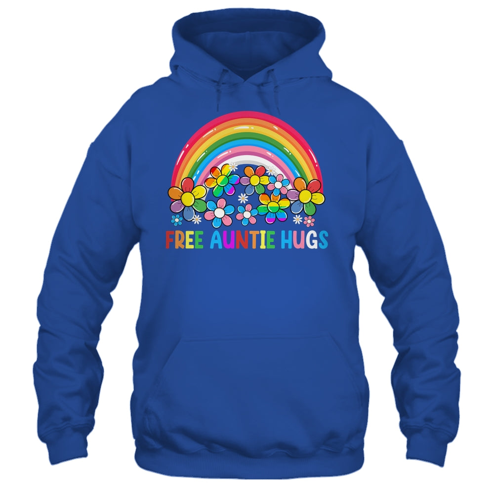 Free Auntie Hugs LGBT Gay Lesbian Transgender Pride Rainbow Shirt & Tank Top | teecentury