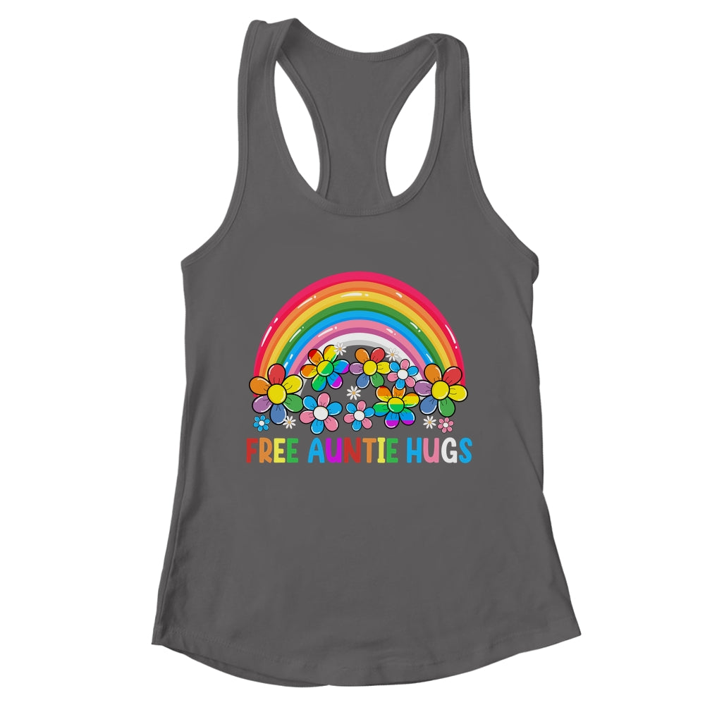 Free Auntie Hugs LGBT Gay Lesbian Transgender Pride Rainbow Shirt & Tank Top | teecentury