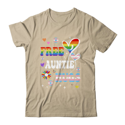 Free Auntie Hugs LGBT Gay Pride Transgender Rainbow Flag Shirt & Tank Top | teecentury