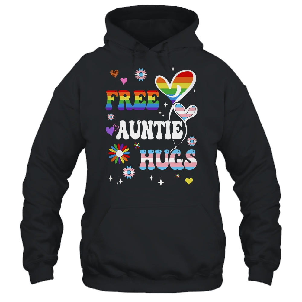 Free Auntie Hugs LGBT Gay Pride Transgender Rainbow Flag Shirt & Tank Top | teecentury