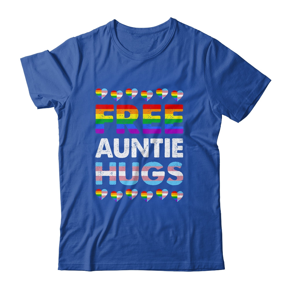 Free Auntie Hugs Rainbow LGBTQ Gay Pride Month Proud Ally Shirt & Tank Top | teecentury
