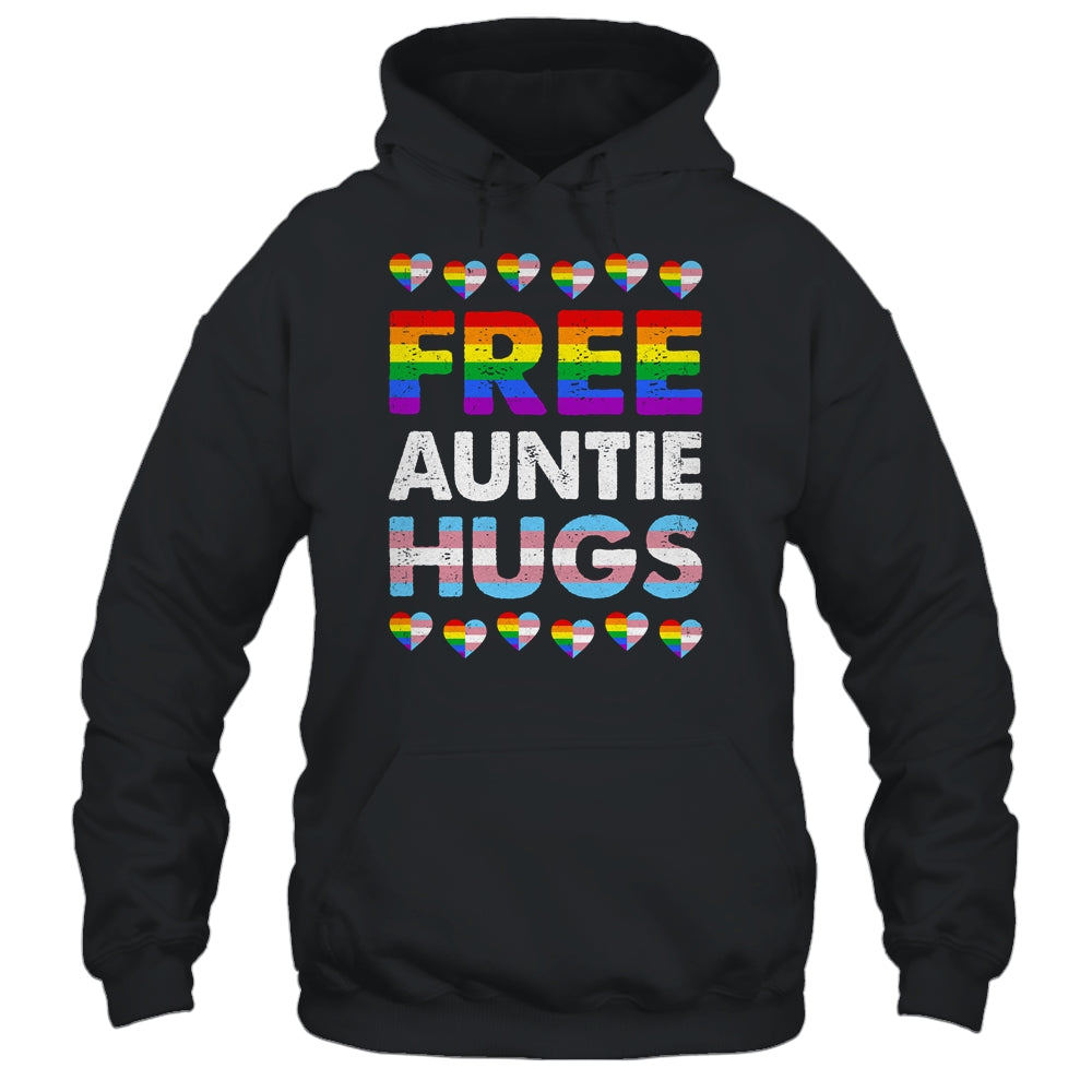 Free Auntie Hugs Rainbow LGBTQ Gay Pride Month Proud Ally Shirt & Tank Top | teecentury