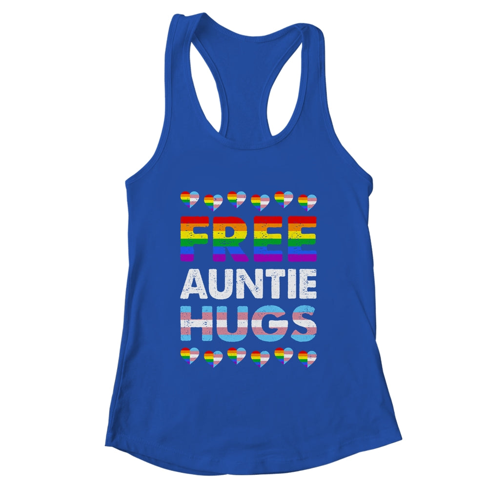 Free Auntie Hugs Rainbow LGBTQ Gay Pride Month Proud Ally Shirt & Tank Top | teecentury