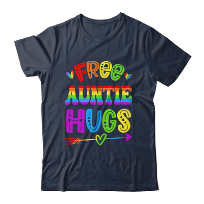 Free Auntie Hugs Rainbow LGBT Lesbian Gay Pride Trans Retro Shirt & Tank Top | teecentury