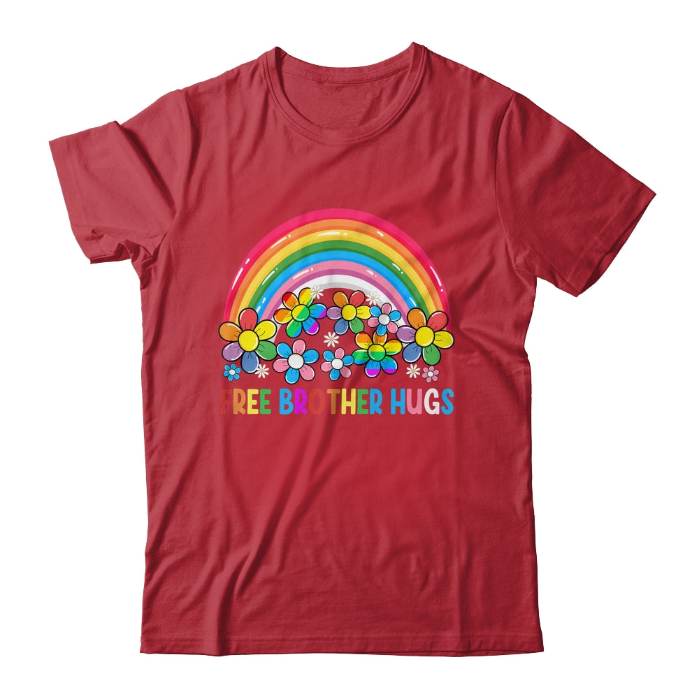 Free Brother Hugs LGBT Gay Lesbian Transgender Pride Rainbow Shirt & Hoodie | teecentury