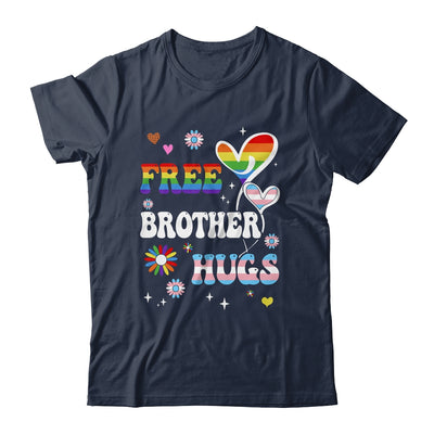 Free Brother Hugs LGBT Gay Pride Transgender Rainbow Flag Shirt & Hoodie | teecentury