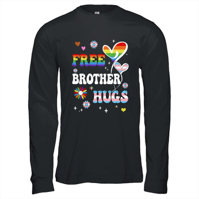 Free Brother Hugs LGBT Gay Pride Transgender Rainbow Flag Shirt & Hoodie | teecentury
