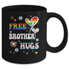 Free Brother Hugs LGBT Gay Pride Transgender Rainbow Flag Mug | teecentury
