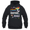 Free Brother Hugs LGBT Gay Pride Transgender Rainbow Flag Shirt & Hoodie | teecentury