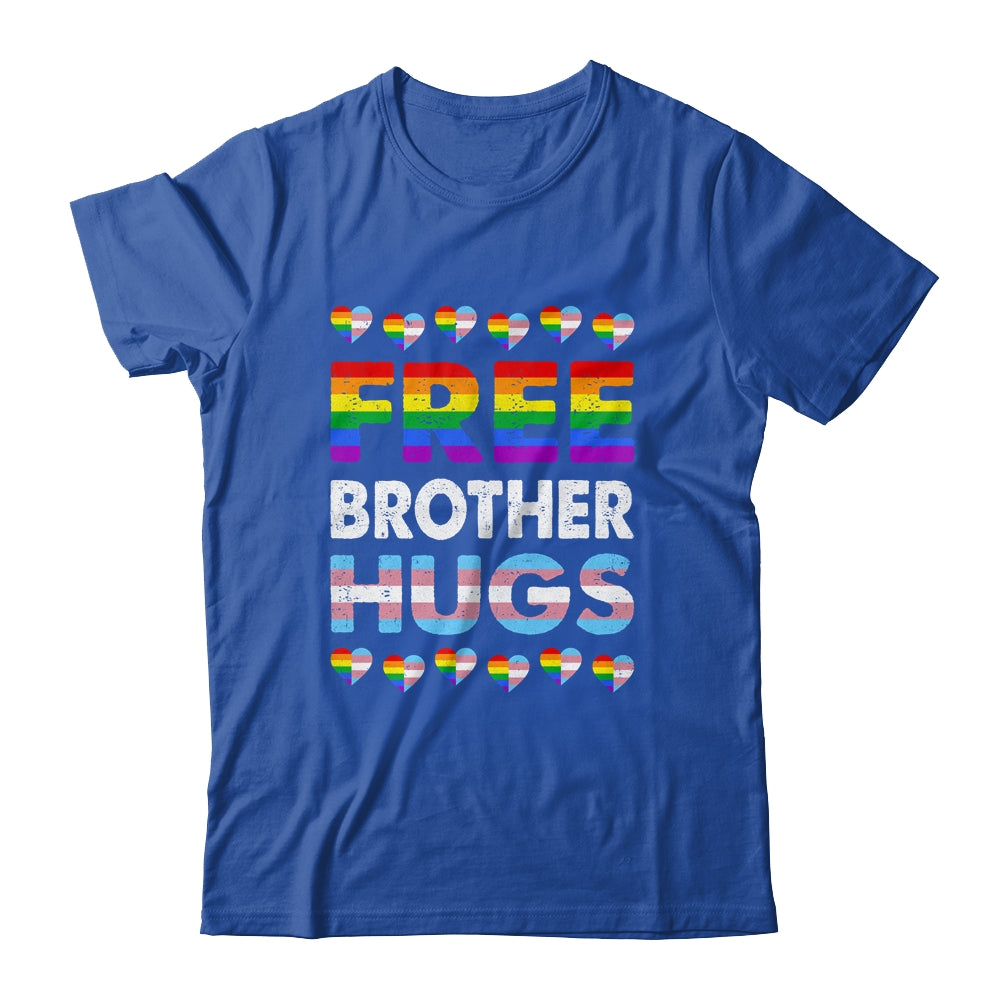 Free Brother Hugs Rainbow LGBTQ Gay Pride Month Proud Ally Shirt & Hoodie | teecentury