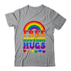 Free Brother Hugs Rainbow LGBT Lesbian Gay Trans Groovy Shirt & Hoodie | teecentury