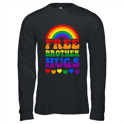 Free Brother Hugs Rainbow LGBT Lesbian Gay Trans Groovy Shirt & Hoodie | teecentury