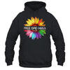 Free Dad Hugs LGBTQ LGBT Pride Daisy Rainbow Flower Shirt & Tank Top | teecentury