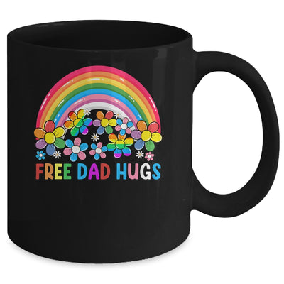 Free Dad Hugs LGBT Gay Lesbian Transgender Pride Rainbow Mug | teecentury
