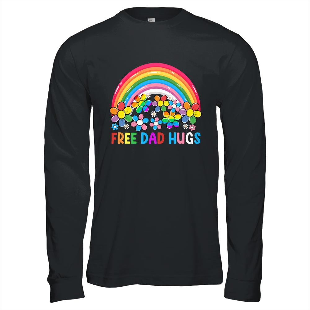 Free Dad Hugs LGBT Gay Lesbian Transgender Pride Rainbow Shirt & Hoodie | teecentury