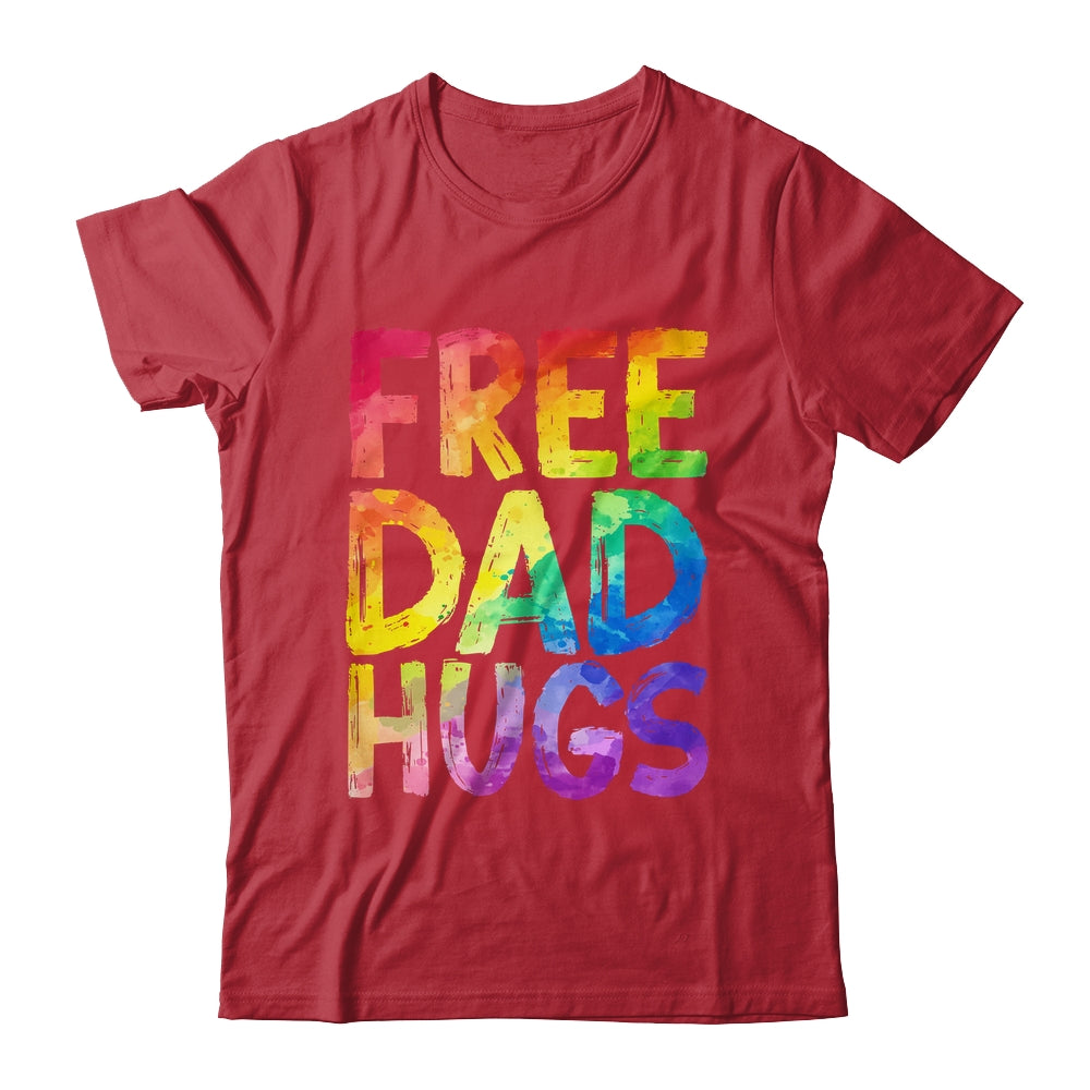 Free Dad Hugs LGBT Pride LGBTQ Lesbian Gay Rainbow Shirt & Hoodie | teecentury