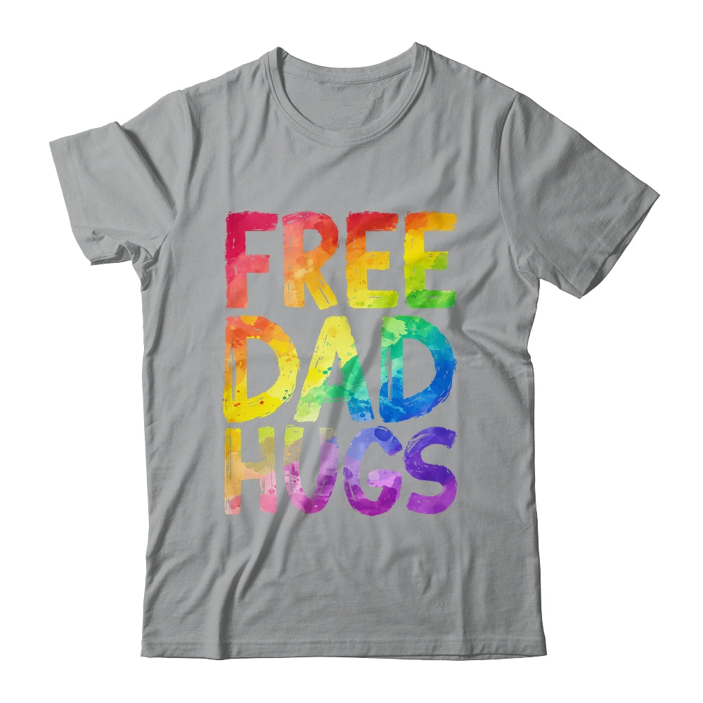 Free Dad Hugs LGBT Pride LGBTQ Lesbian Gay Rainbow Shirt & Hoodie | teecentury