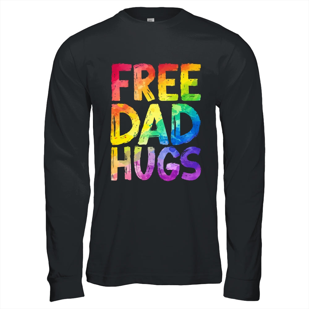 Free Dad Hugs LGBT Pride LGBTQ Lesbian Gay Rainbow Shirt & Hoodie | teecentury