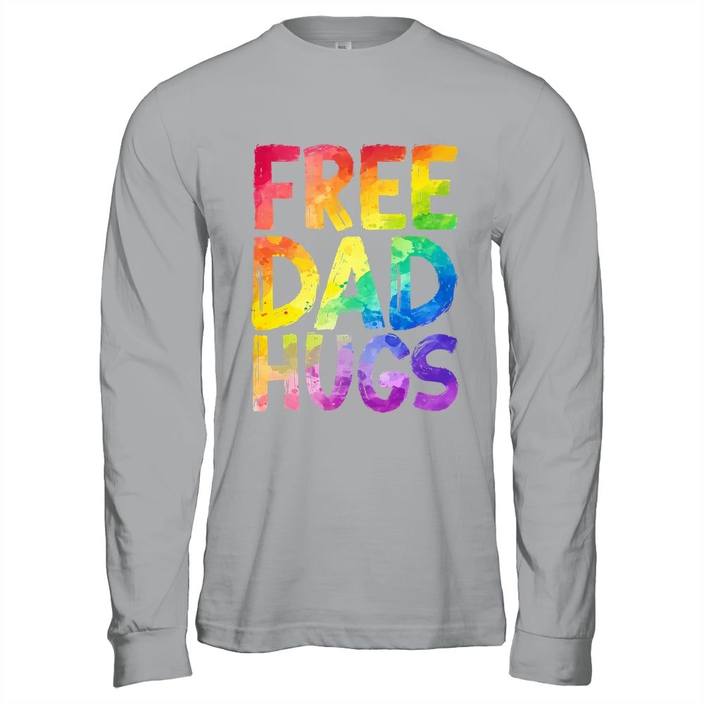 Free Dad Hugs LGBT Pride LGBTQ Lesbian Gay Rainbow Shirt & Hoodie | teecentury