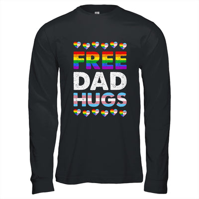 Free Dad Hugs Rainbow LGBTQ Gay Pride Month Proud Ally Shirt & Hoodie | teecentury