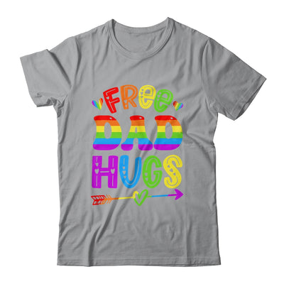 Free Dad Hugs Rainbow LGBT Lesbian Gay Pride Trans Retro Shirt & Hoodie | teecentury