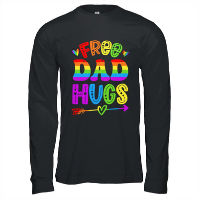 Free Dad Hugs Rainbow LGBT Lesbian Gay Pride Trans Retro Shirt & Hoodie | teecentury