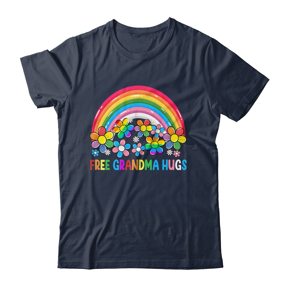 Free Grandma Hugs LGBT Gay Lesbian Transgender Pride Rainbow Shirt & Tank Top | teecentury