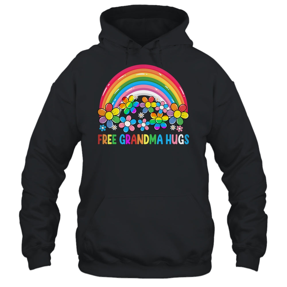 Free Grandma Hugs LGBT Gay Lesbian Transgender Pride Rainbow Shirt & Tank Top | teecentury
